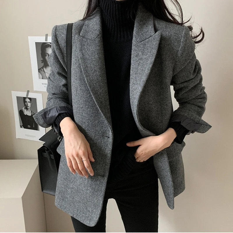 blazer femme porté tenue quotidienne