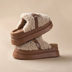 chaussons intérieur semelle antidérapante khaki