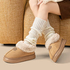 chaussons unisexes style slip-on hiver