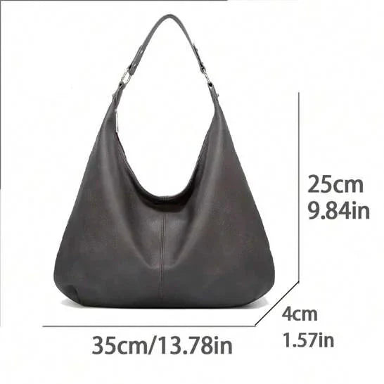 dimension sac gris hobo femme 