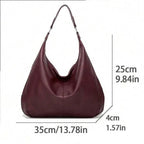 dimension sac hobo bordeau femme contenance interieur marron