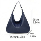 dimension sac hobo femme bleu 