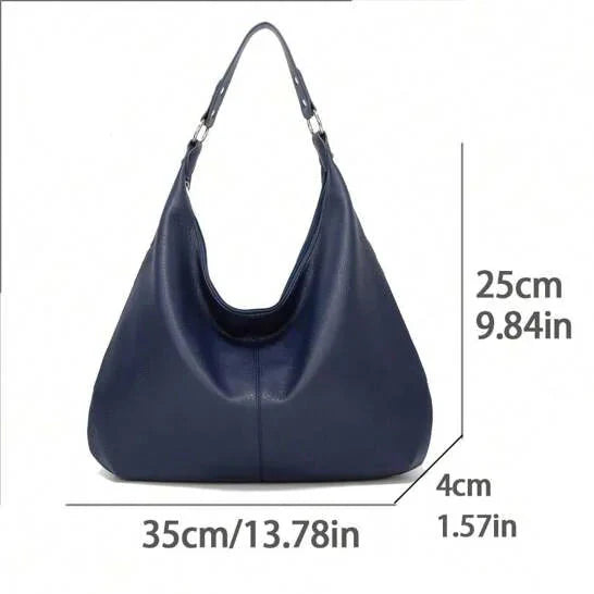 dimension sac hobo femme bleu 