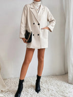 manteau femme fermeture double boutonnage