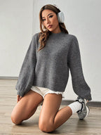 pull femme court style décontracté