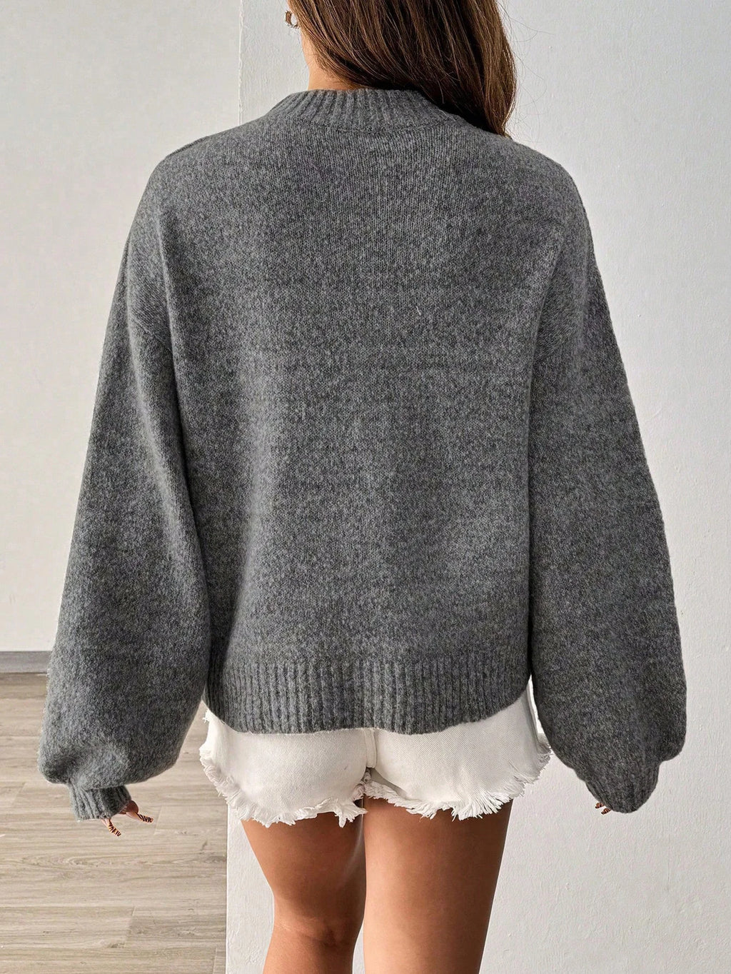 pull femme maille douce manches longues