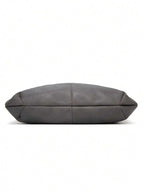 sac gris hobo femme de derriere couture finission