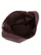 sac hobo bordeau femme contenance interieur marron