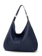 sac hobo femme bleu de profil finission