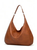 sac hobo femme kaki de face detail finission cuir