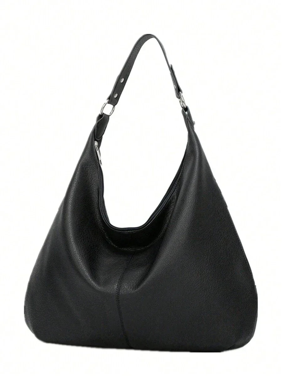 sac hobo femme noir vu de face detail sangle 