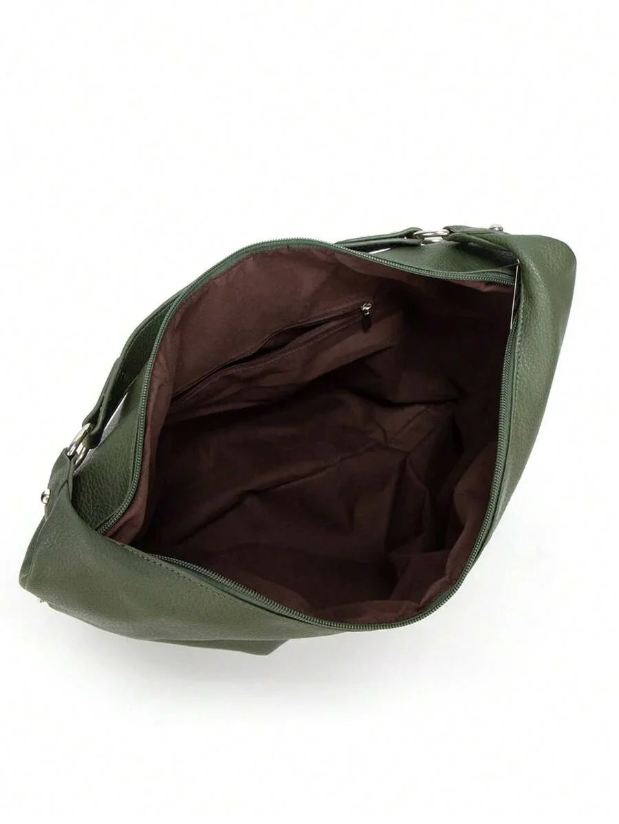 sac hobo femme vert tinerieur marron contenance sac ouvert