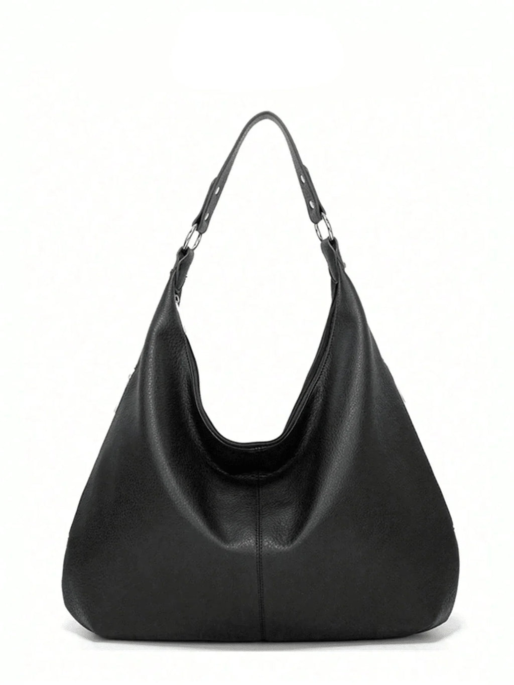 sac noir hobo femme vu de face 