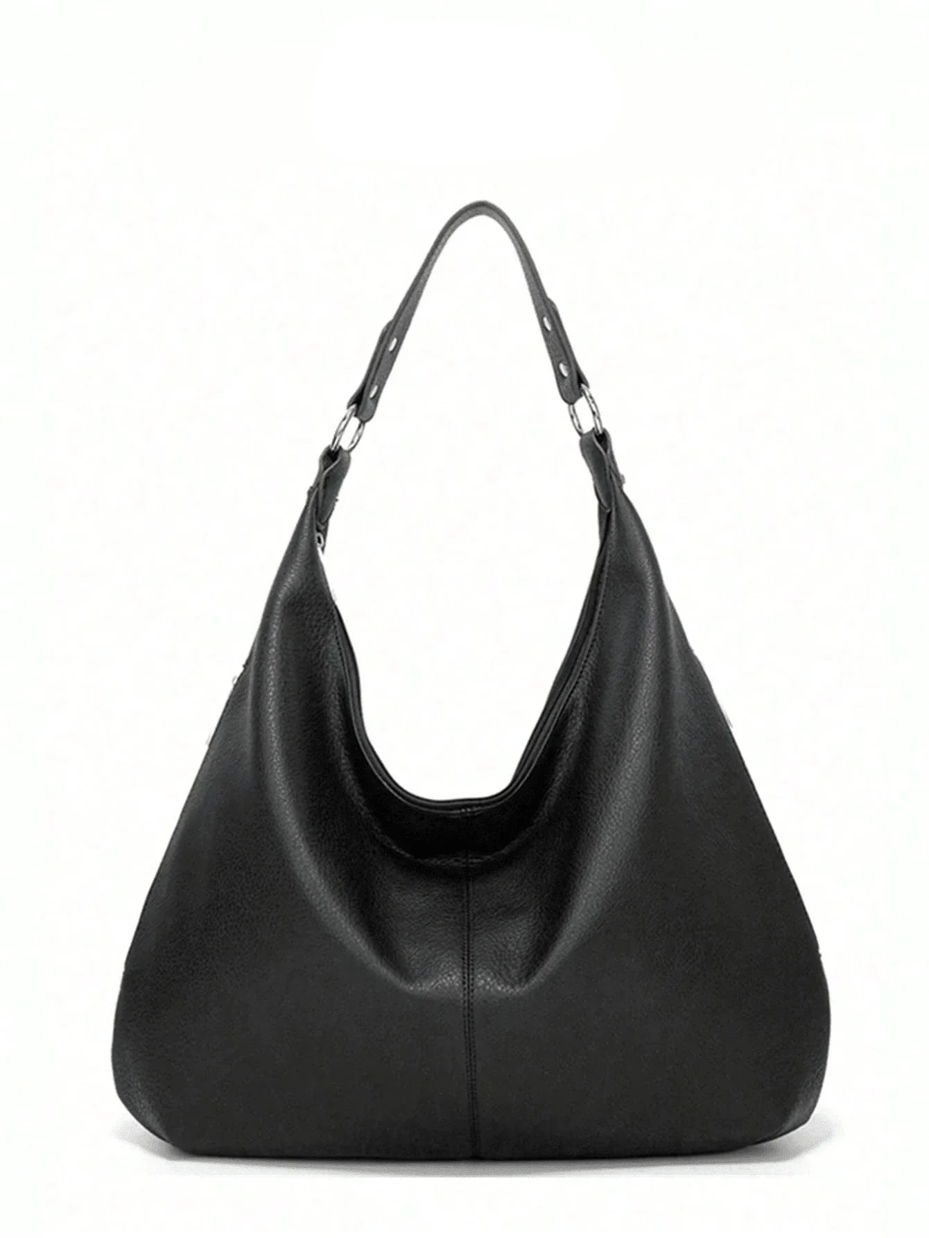 sac noir hobo femme vu de face 