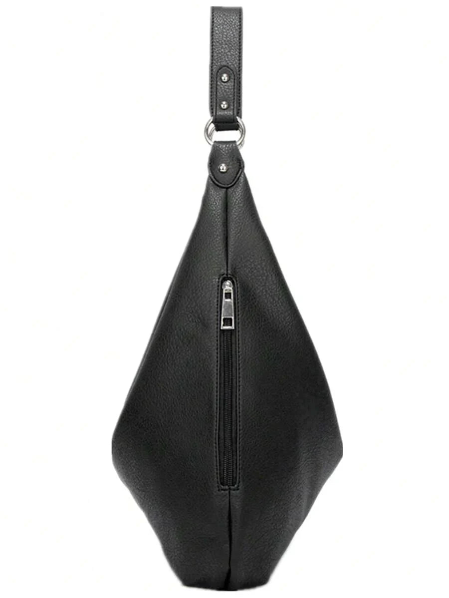 sach hobo femme noir de ote fermeture eclair