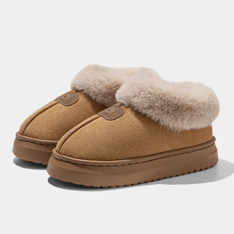 semelle EVA antidérapante chaussons intérieur brun